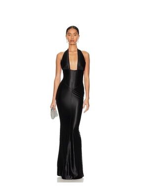 retrofete vinci sequin dress Retrofete Vinci Sequin Gown In Silver/Nude - 60% Off